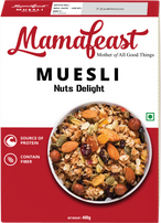 Mamafeast Muesli Nuts Delight - 400gm | Pack of 2 - 800gm