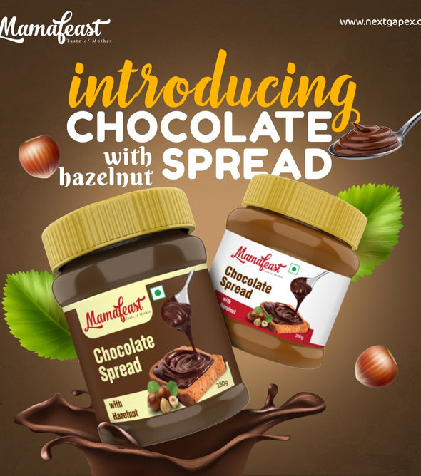 Hazelnut Chocolate Spread 350gm | Pack of 2 - 700gm | Made with 13% Hazelnut