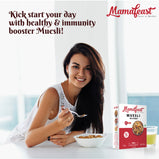 Mamafeast Muesli Nuts Delight 400g | Breakfast Cereal | Cholesterol Free | Whole Grains | Finest Dry fruit Nuts | No Sugar Infused |400g