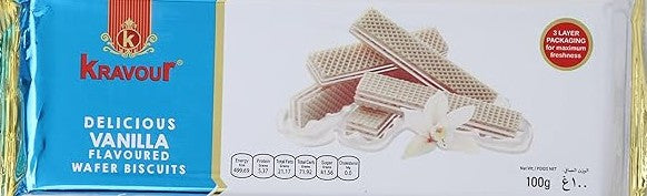 Kravour Vanilla Wafer Biscuit 60Gm