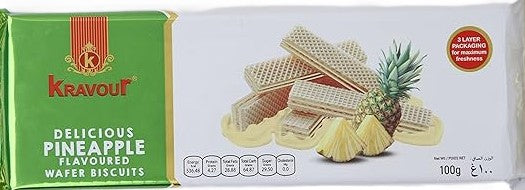 Kravour Pineapple Wafer Biscuit 100Gm