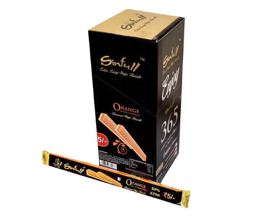 Sinfull Wafer Biscuit Orange-Vanilla