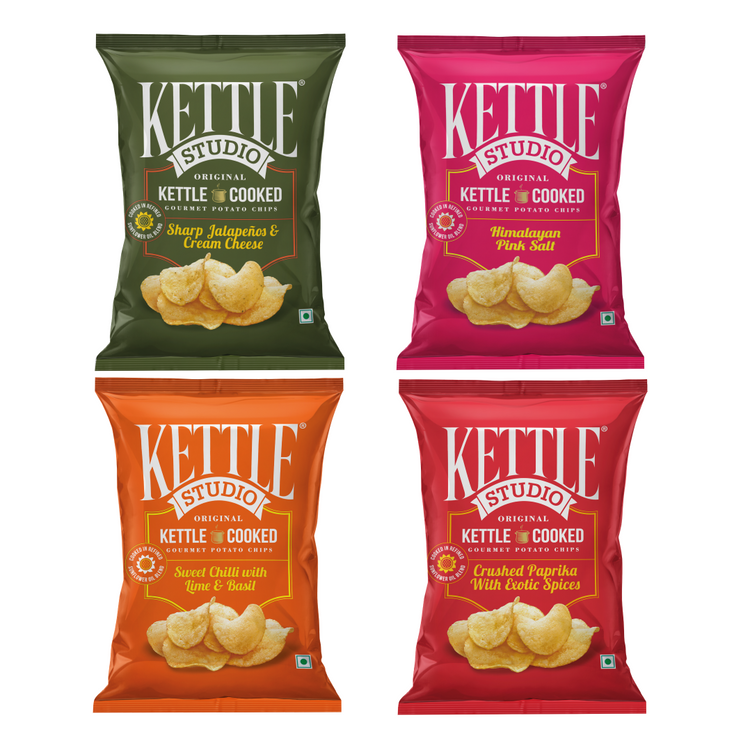 Flavour Expedition | Pack of 4 | Kettle Studio Chips