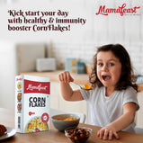Mamafeast Cornflakes 250G X4P | Breakfast Cereals | Low Fat Healthy Grain Snack | High In Iron Vitamin B And C | Cholesterol-Free | 1 KG