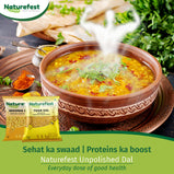 Naturefest Premium Unpolished Moong 500G & Urad Dal 500G Combo | Sundried Pulses | High In Protein & Fibre | No Preservatives | Net.wt.1Kg