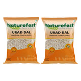 Naturefest Premium Unpolished Urad Dal 500G Pack of 2 | Sundried Pulses | High In Protein & Fibre | No Preservatives | Net.wt.1Kg