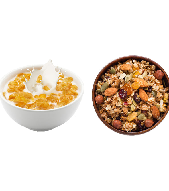 Mamafeast Cornflakes 500g + Muesli Nuts Delight 400g | Break fast Cereals | High in Iron | High in B Group Vitamins | (Pack of 2) 900g