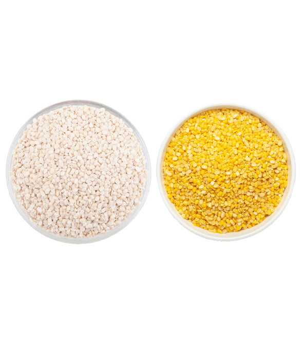 Naturefest Premium Unpolished Moong 500G & Urad Dal 500G Combo | Sundried Pulses | High In Protein & Fibre | No Preservatives | Net.wt.1Kg